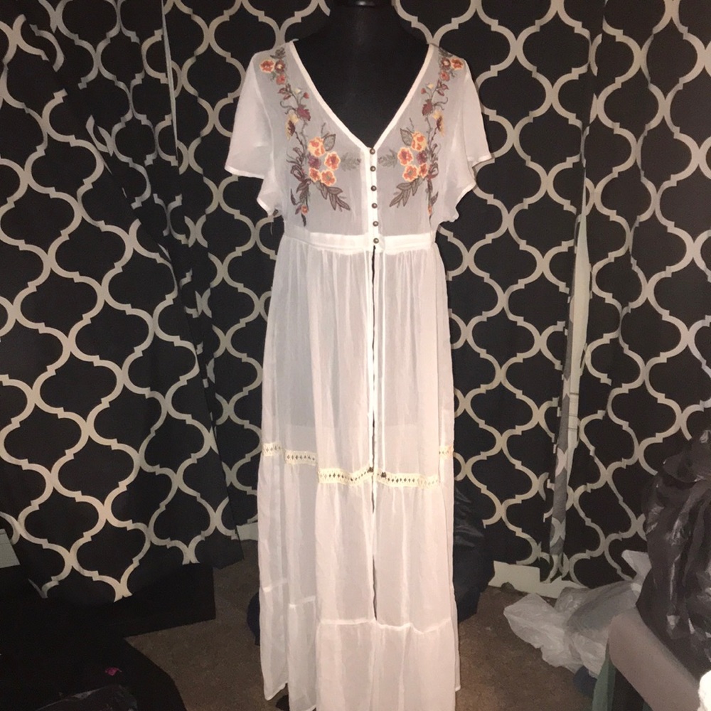 Beautiful white Swim Wrap